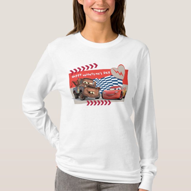 Cars Happy Valentine's Day T-Shirt (Front)