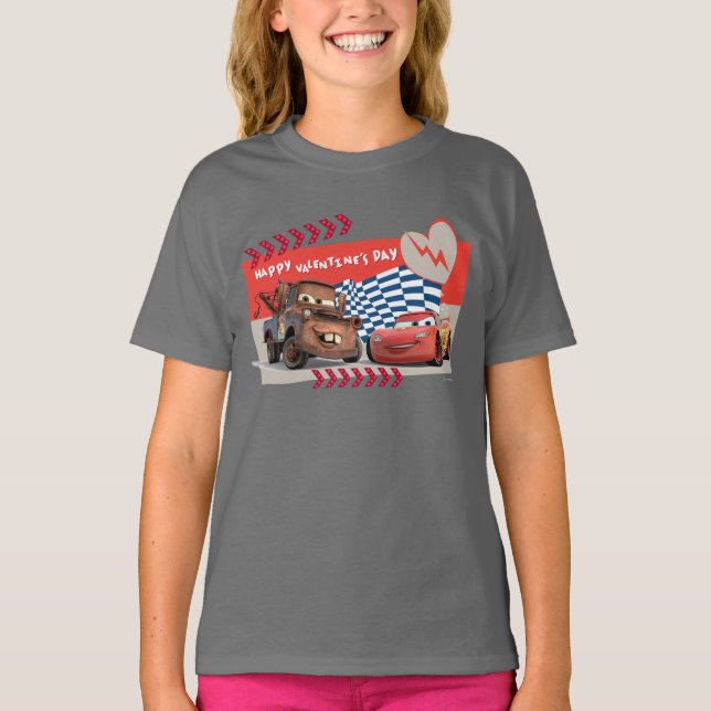 Cars Happy Valentine's Day T-Shirt (Front)