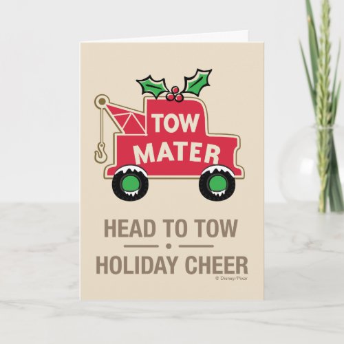 Cars | Head To Tow Holiday Cheer - A cute Christmas graphic for Mater.