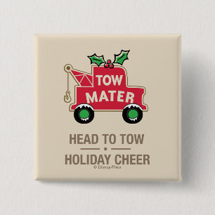 Cars   Head To Tow Holiday Cheer Button