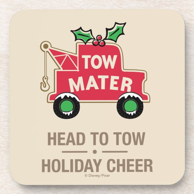 Cars | Head To Tow Holiday Cheer Drink Coaster (Front)