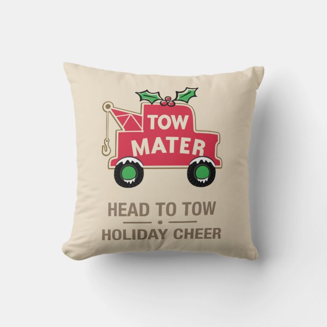 Cars | Head To Tow Holiday Cheer Throw Pillow (Front)
