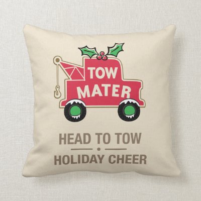 Cars | Head To Tow Holiday Cheer Throw Pillow