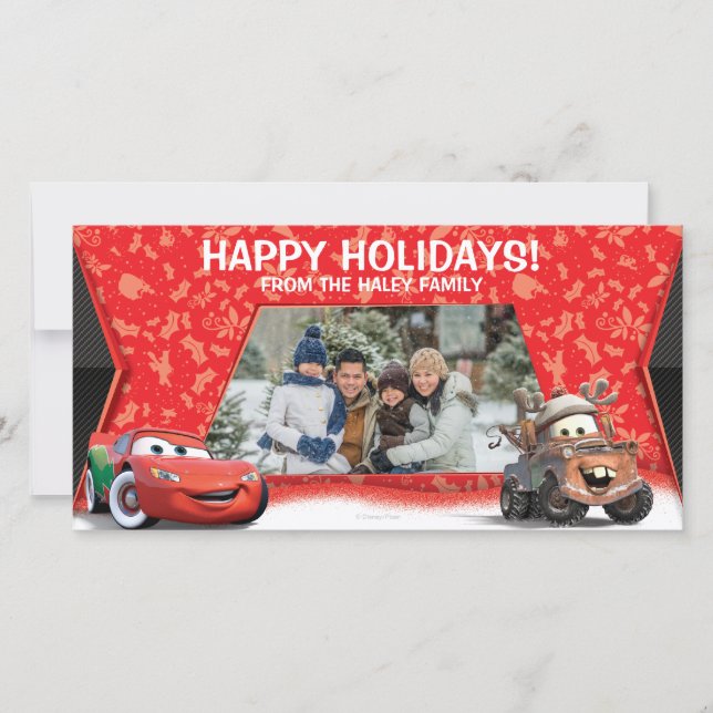 Cars Holiday Photo Card (Front)