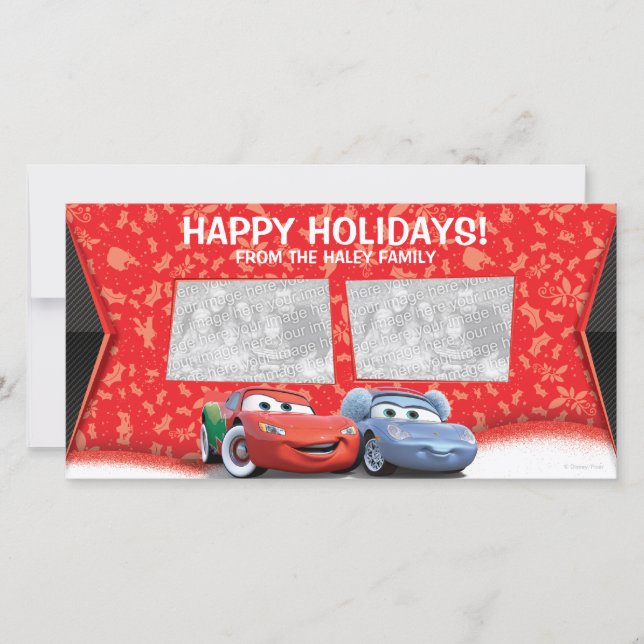 Cars Holiday Photo Card (Front)