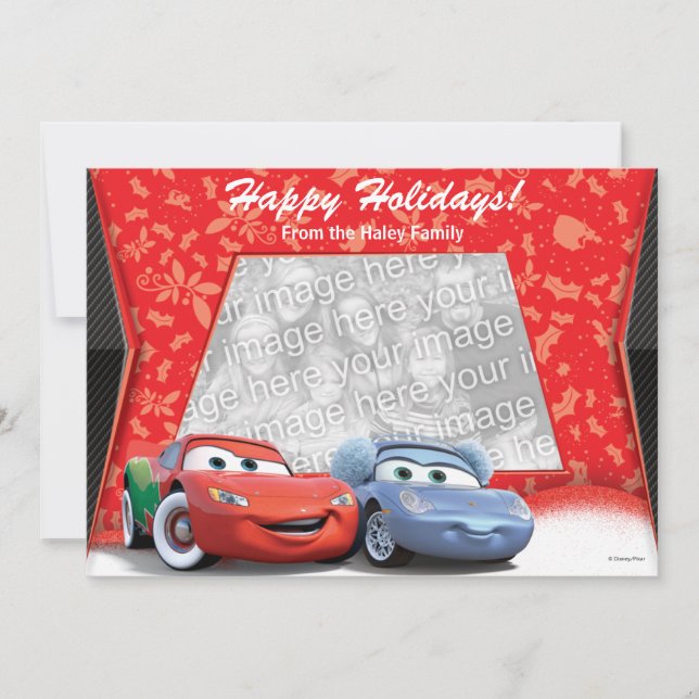 Cars Holiday Photo Card (Front)