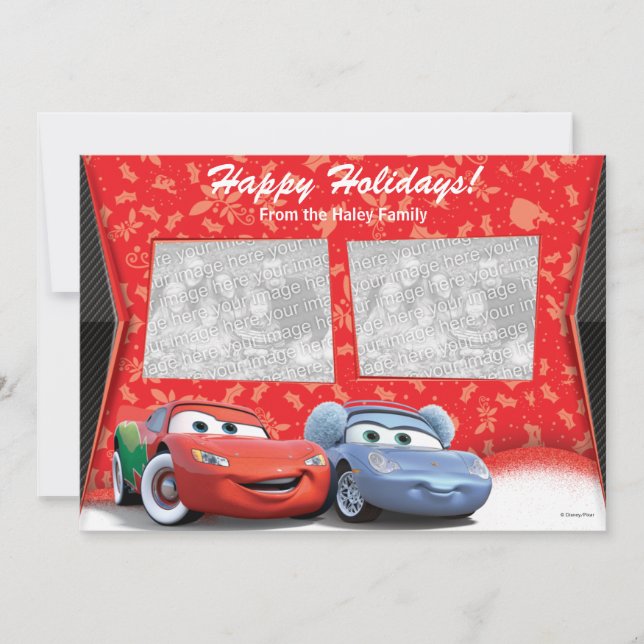 Cars Holiday Photo Card (Front)