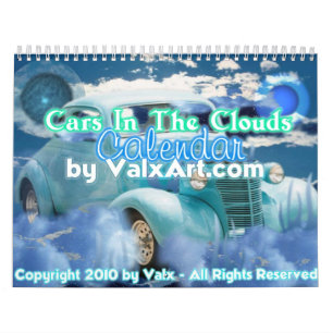 Cars in the clouds calendar by valxart