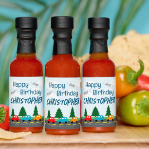 Cars Kids Boy Birthday Hot Sauces