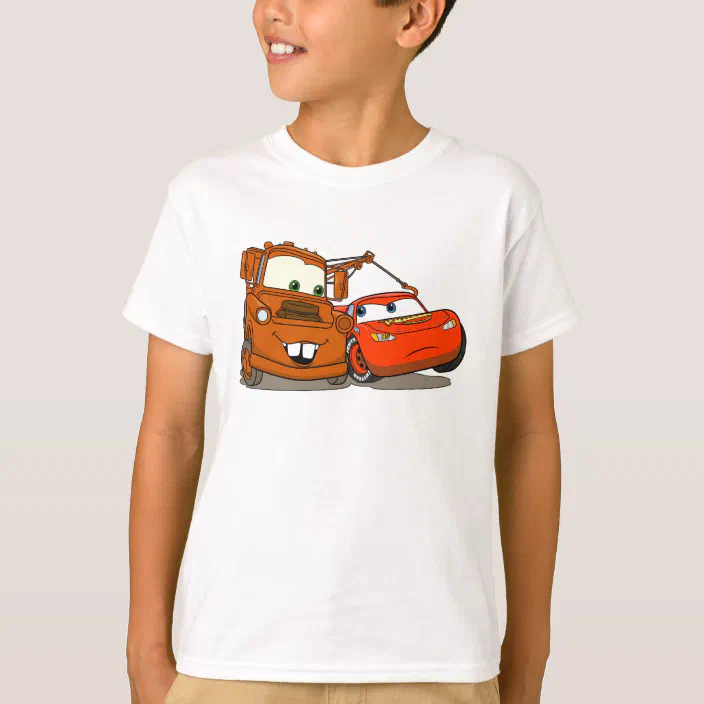 CARS McQUEEN PERSONALISED KIDS T SHIRT 