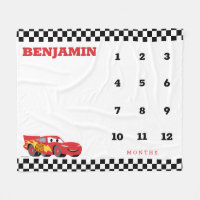 Cars Lightning McQueen Baby Monthly Milestone