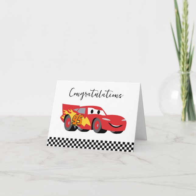 Cars - Lightning McQueen Baby Shower Card (Front)