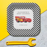 Cars Lightning McQueen Baby Shower Paper Plates<br><div class="desc">Celebrate your Cars-themed baby shower with these delightful paper plates featuring Lightning McQueen and Mater. Perfect for serving cake, appetizers, or salads, these sturdy plates will add a touch of fun to your special event. Each set includes eight 7" square plates, decorated with your favorite characters from the beloved Disney/Pixar...</div>
