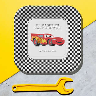 Cars Lightning McQueen Baby Shower Paper Plates