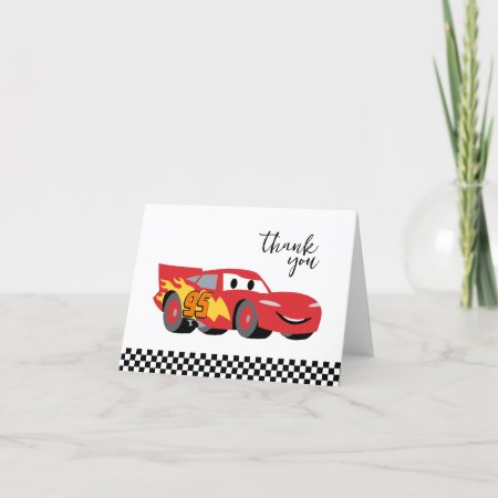 Cars - Lightning Mcqueen Baby Shower Thank You
