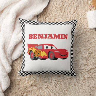 Cars Lightning McQueen  Baby Shower Throw Pillow