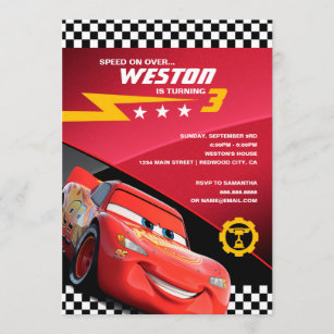 Cars Birthday Invitations Zazzle