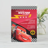 Cars Lightning McQueen | Birthday Invitation (Standing Front)