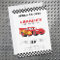 Cars Lightning McQueen Birthday Invitation