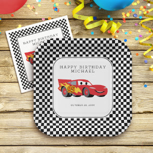 Cars Lightning McQueen Birthday Paper Plates