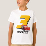 Cars Lightning Mcqueen | Birthday T-shirt at Zazzle