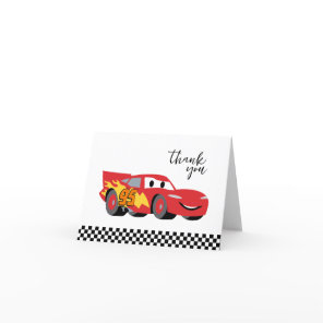 Cars - Lightning McQueen Birthday Thank You Card