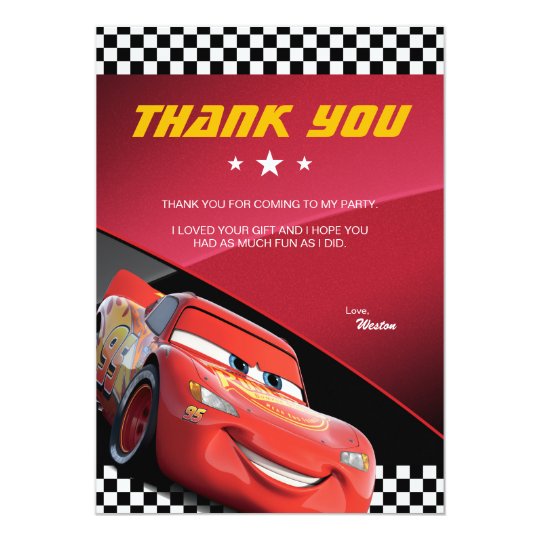 mcqueen birthday invitations