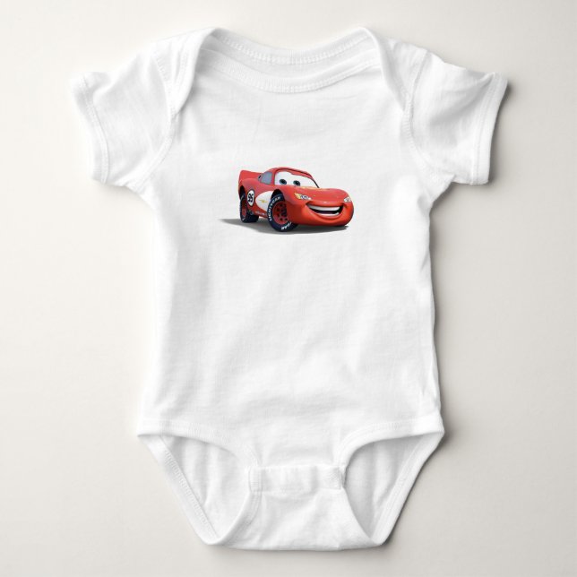 Cars Lightning McQueen Disney Baby Bodysuit (Front)