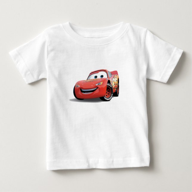 Cars' Lightning McQueen Disney Baby T-Shirt (Front)