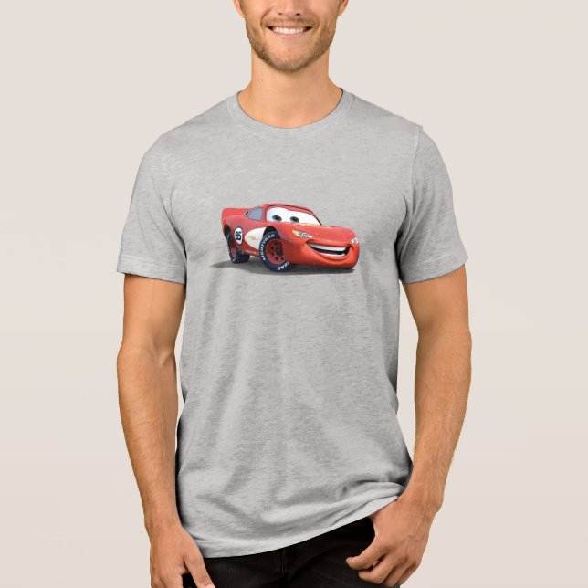 Cars Lightning McQueen Disney Tri-Blend Shirt (Front)