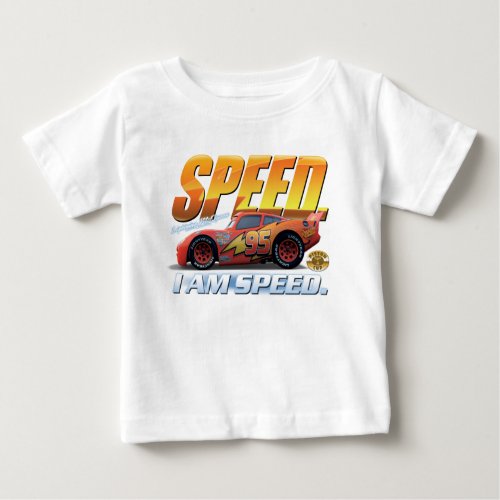 Cars Lightning McQueen I Am Speed Disney Baby T_Shirt