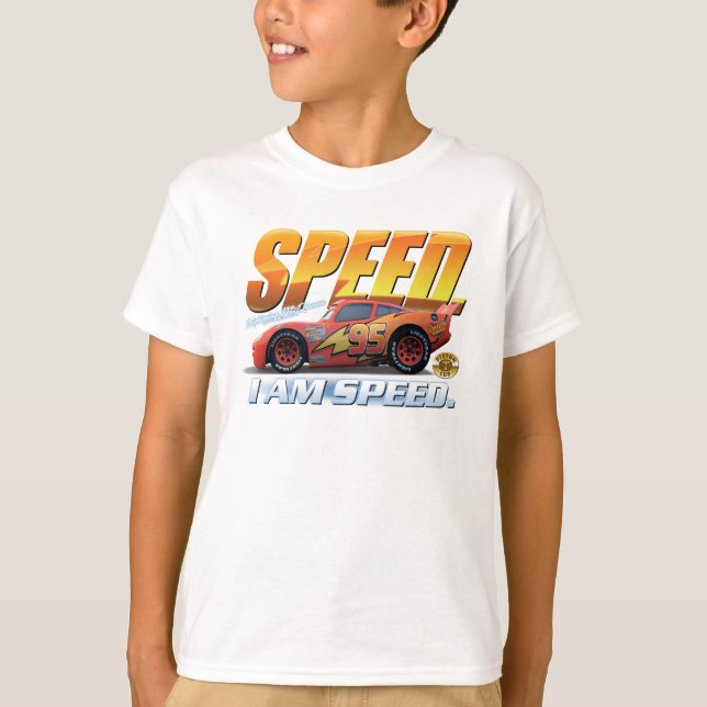 Cars' Lightning McQueen "I Am Speed" Disney T-Shirt (Front)