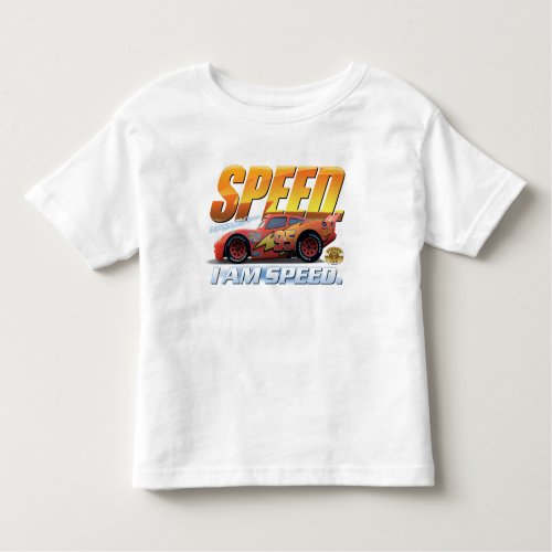Cars Lightning McQueen I Am Speed Disney Toddler T_shirt