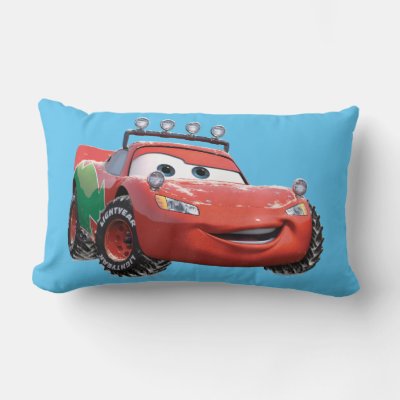 Cars Lightning McQueen Looking Good Lumbar Pillow