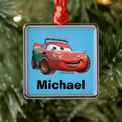 Cars | Lightning McQueen Looking Good Metal Ornament