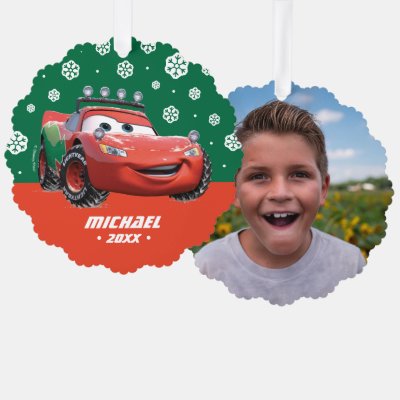Cars | Lightning McQueen Looking Good Ornament Card