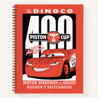 Cars Lightning McQueen Personalized Sketchbook
