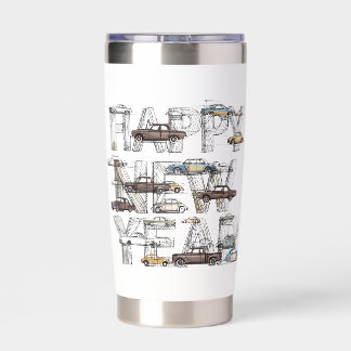 cars lovers mug for new year insulated tumbler