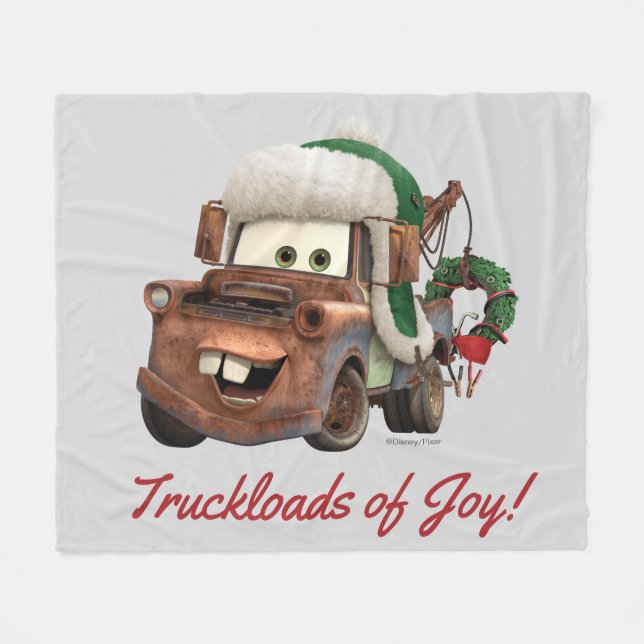 Cars | Mater In Winter Gear Fleece Blanket (Front (Horizontal))