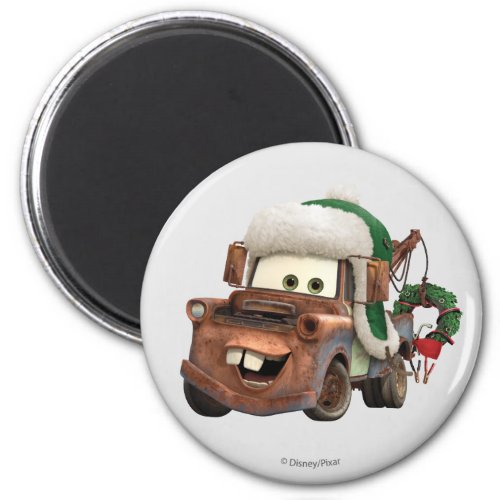 Cars  Mater In Winter Gear Magnet
