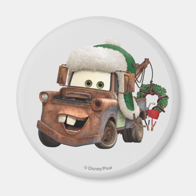 Cars | Mater In Winter Gear Magnet (Front)