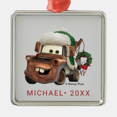 Cars | Mater In Winter Gear Metal Ornament