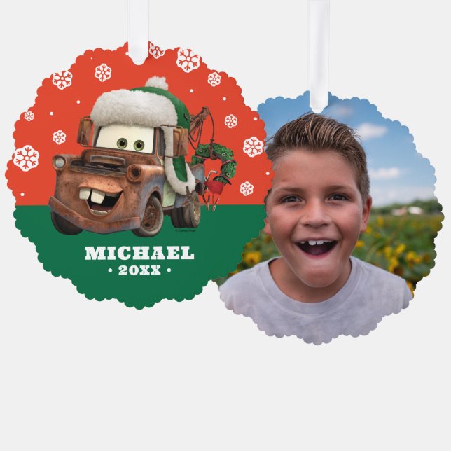 Cars | Mater In Winter Gear Ornament Card (Front/Back)