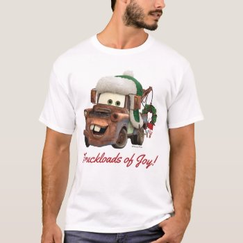 Cars | Mater In Winter Gear T-shirt by DisneyPixarCars at Zazzle