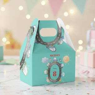 Cars on the road boy birthday favor boxes