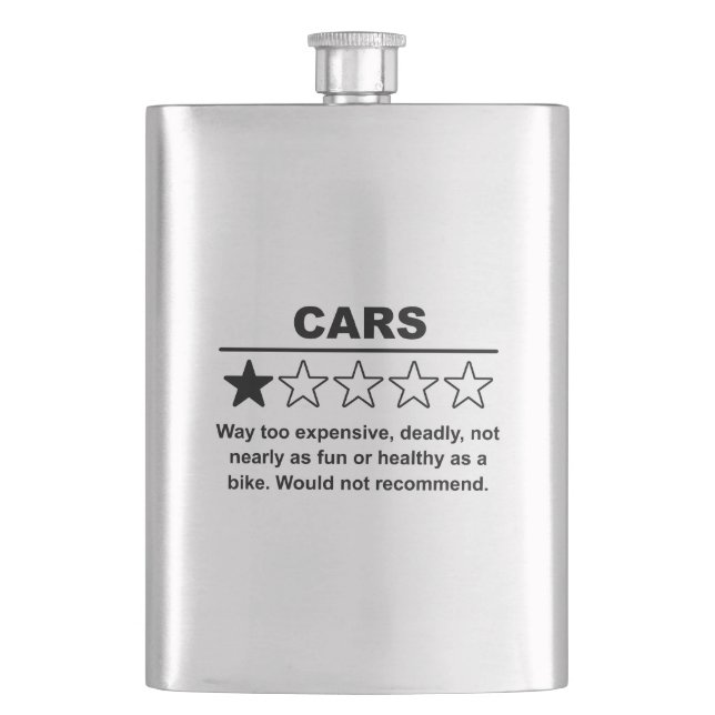 Cars One Star Rating Flask (Front)