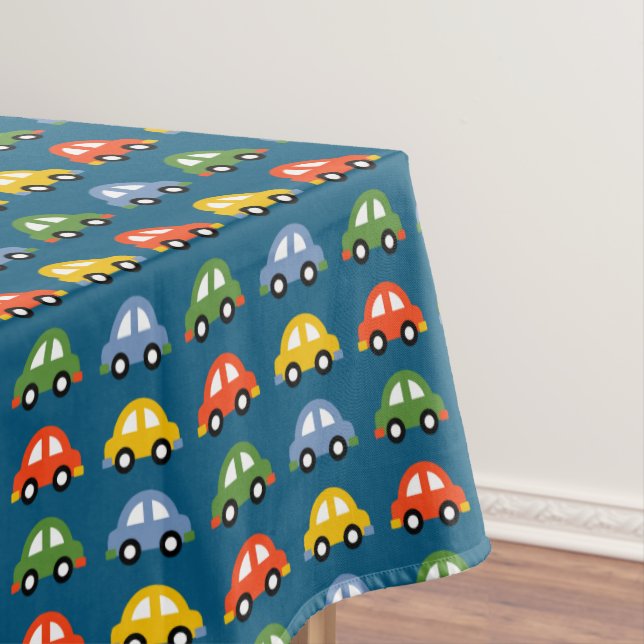 cars picnic tablecloth (In Situ)