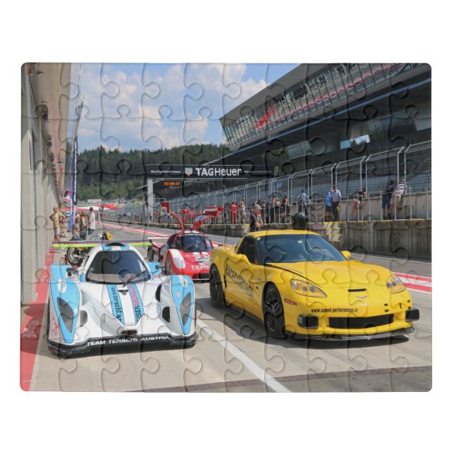 Cars Race acrylic Jigsaw Puzzle (Puzzle Horizontal)