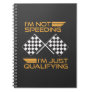 Cars Racing Gift Speeding Qualifying Racer Notebook