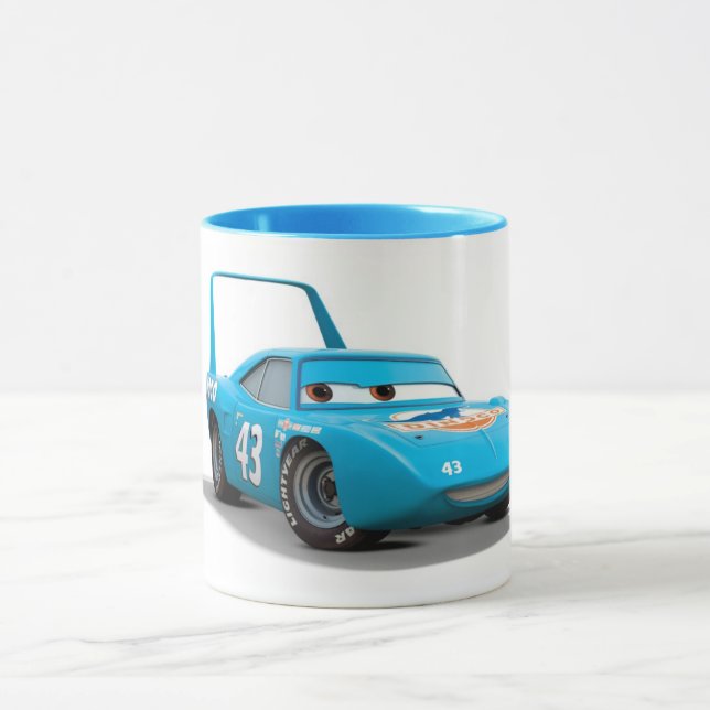 Cars Strip "The King" Weathers Dinoco race car Mug (Center)